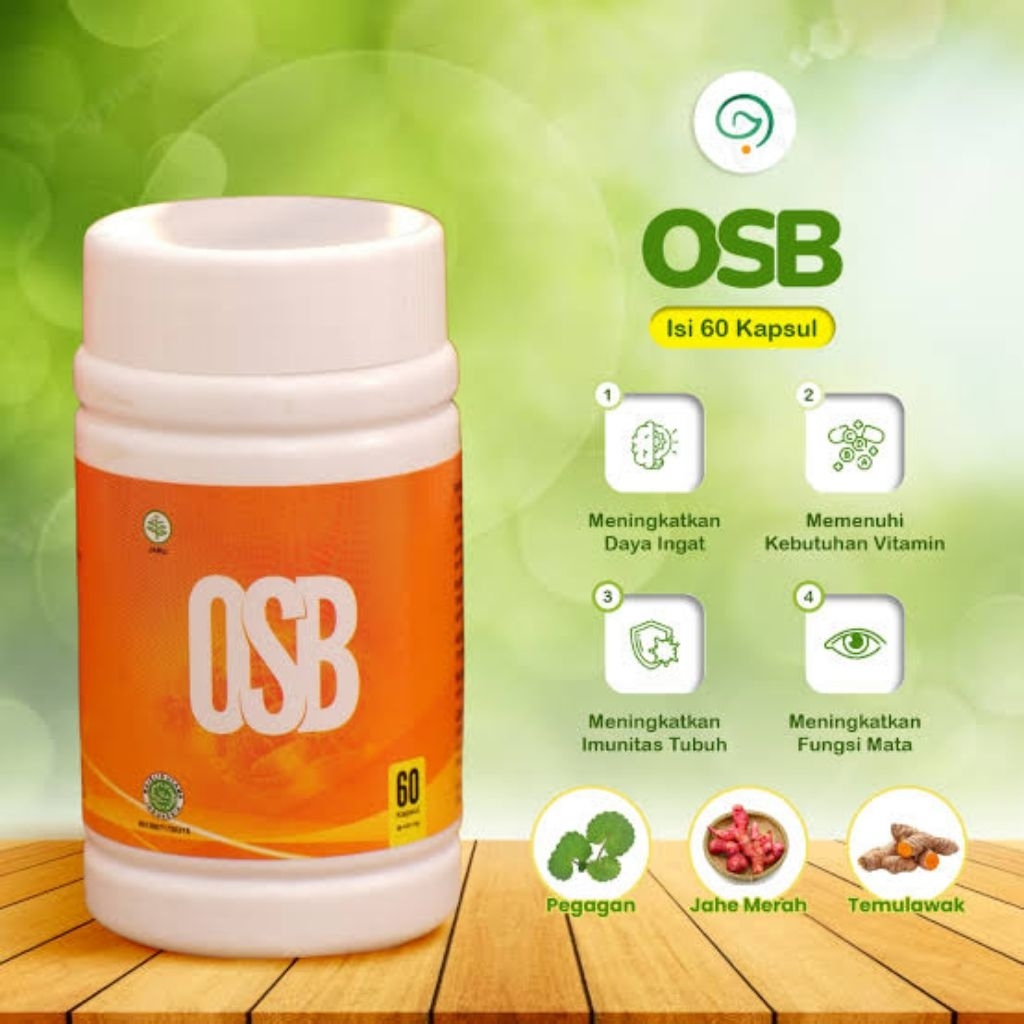 Vitamin Osb Omar Smart Brain Meningkatkan Daya Ingat Kecerdasan Herbal BPOM