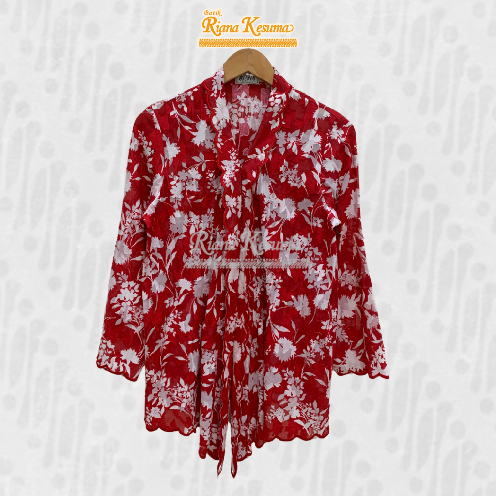 Batik Riana Kesuma - Kebaya Kartini | Atasan Tradisional Wanita | Kebaya Lengan Panjang | Kebaya Mer