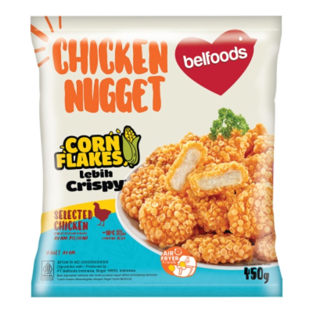 

BELFOODS | Frozen Food | Nugget Ayam Corn Flakes 450 Gram