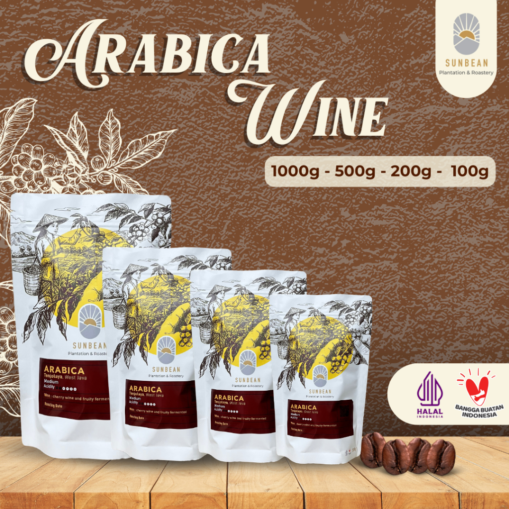 

SUNBEAN Kopi Arabika Tenjolaya Sukabumi Wine Coffee Roast