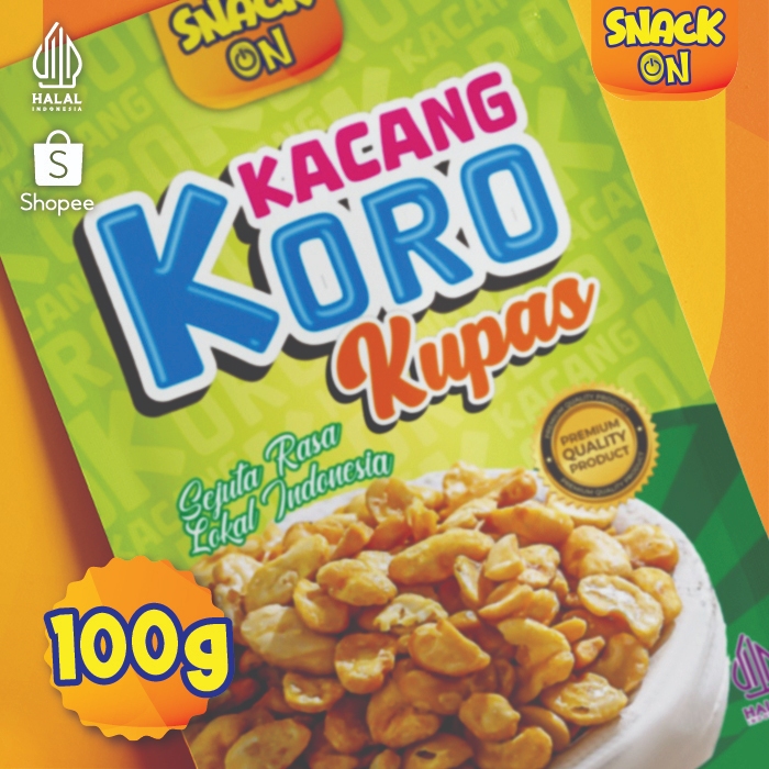 

Snack On Kacang Koro Kupas Original Asin Gurih