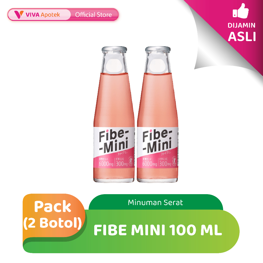 

[PAKET HEMAT] Fibe Mini 100 ml Minuman Serat (Pack - 2 Botol)