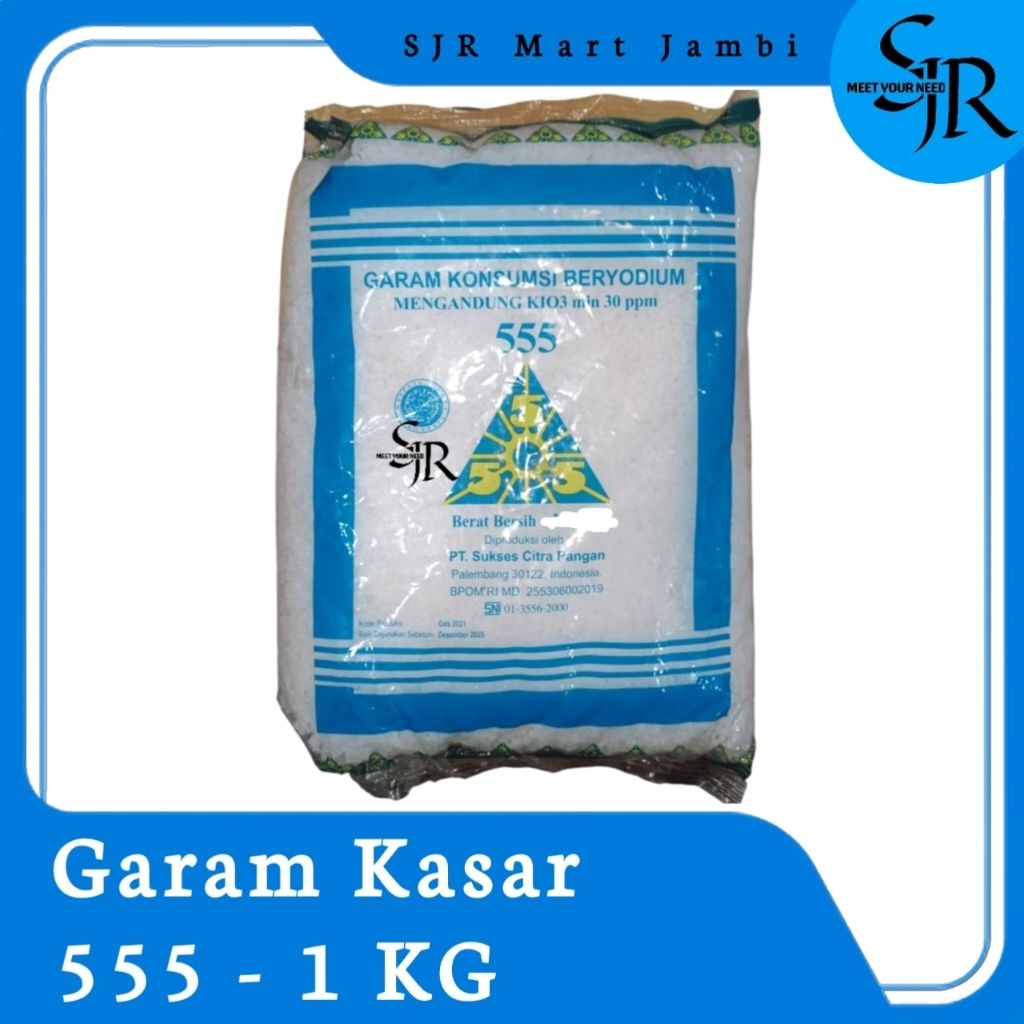 

[Garam] 555 - Garam Kasar | Kemasan 1kg
