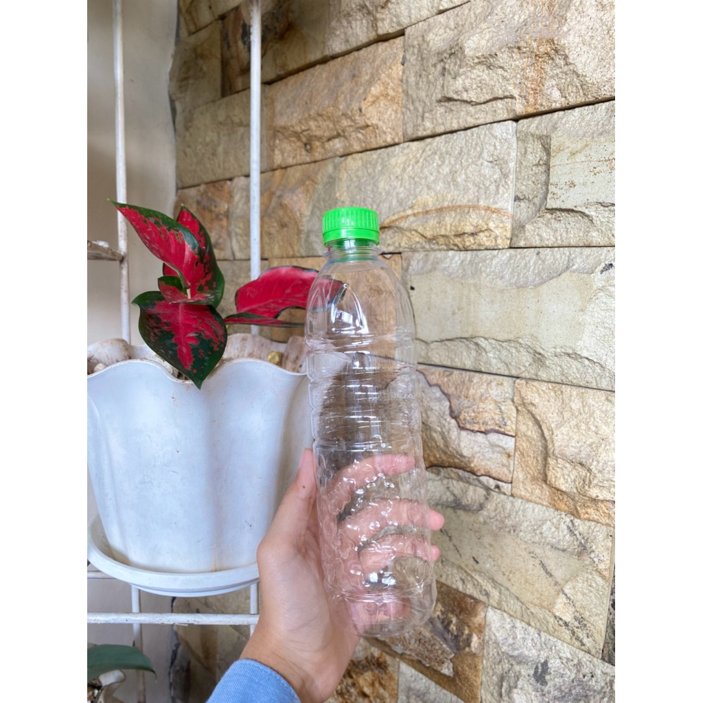 BOTOL PLASTIK AMKD 600 ML LN TUTUP RAPAT-COCOK UNTUK USAHA KEMASAN MINUMAN, BOTOL MEWAH, BOTOL UNIK,