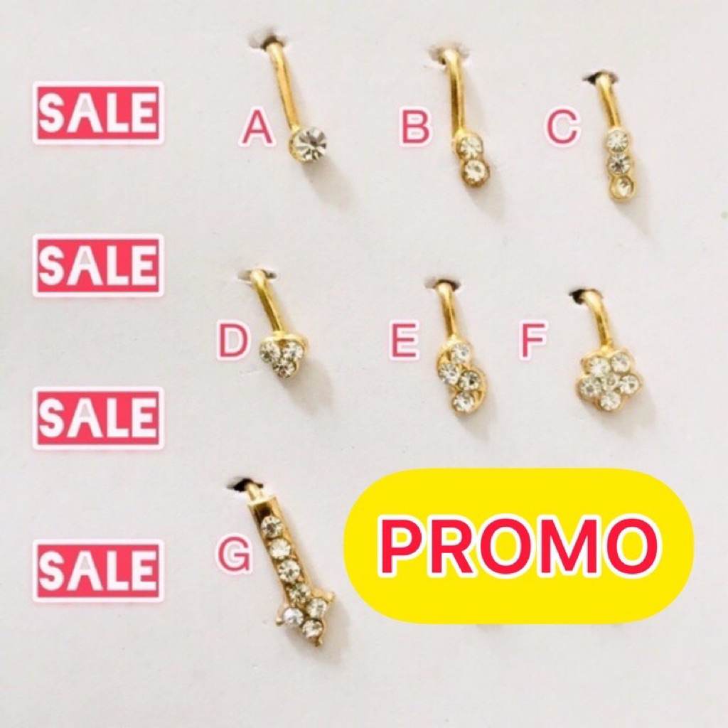 Anting Hidung Jepit Tanpa Tindik