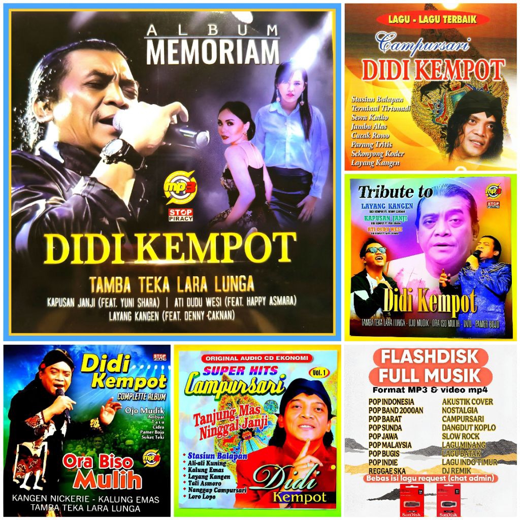 FLASH DISK LAGU DIDI KEMPOT FULL ALBUM EMAS - FLASH DISK LAGU NOSTALGIA DIDI KEMPOT - USB LAGU NOSTA