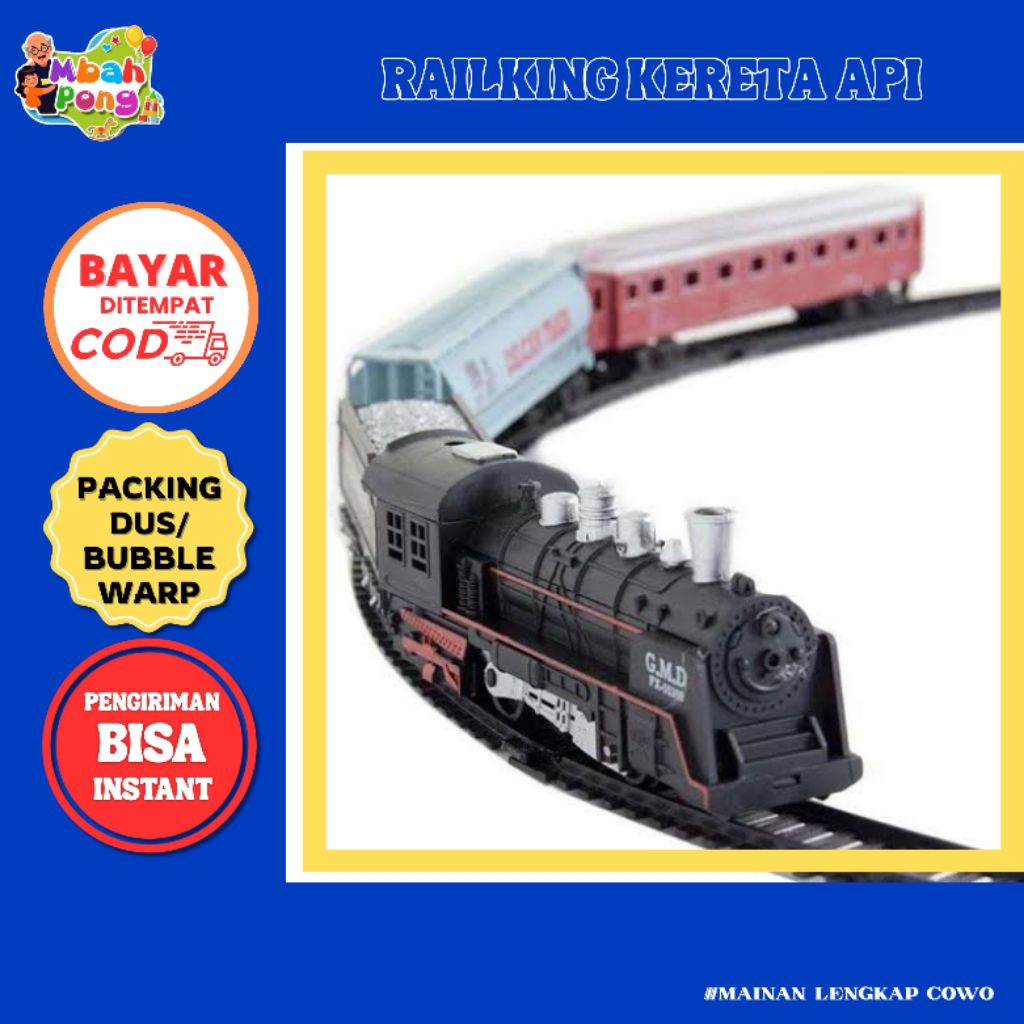 RAILKING MAINAN KERETA API//MAINAN KERETA API ANAK REL LISTRIK