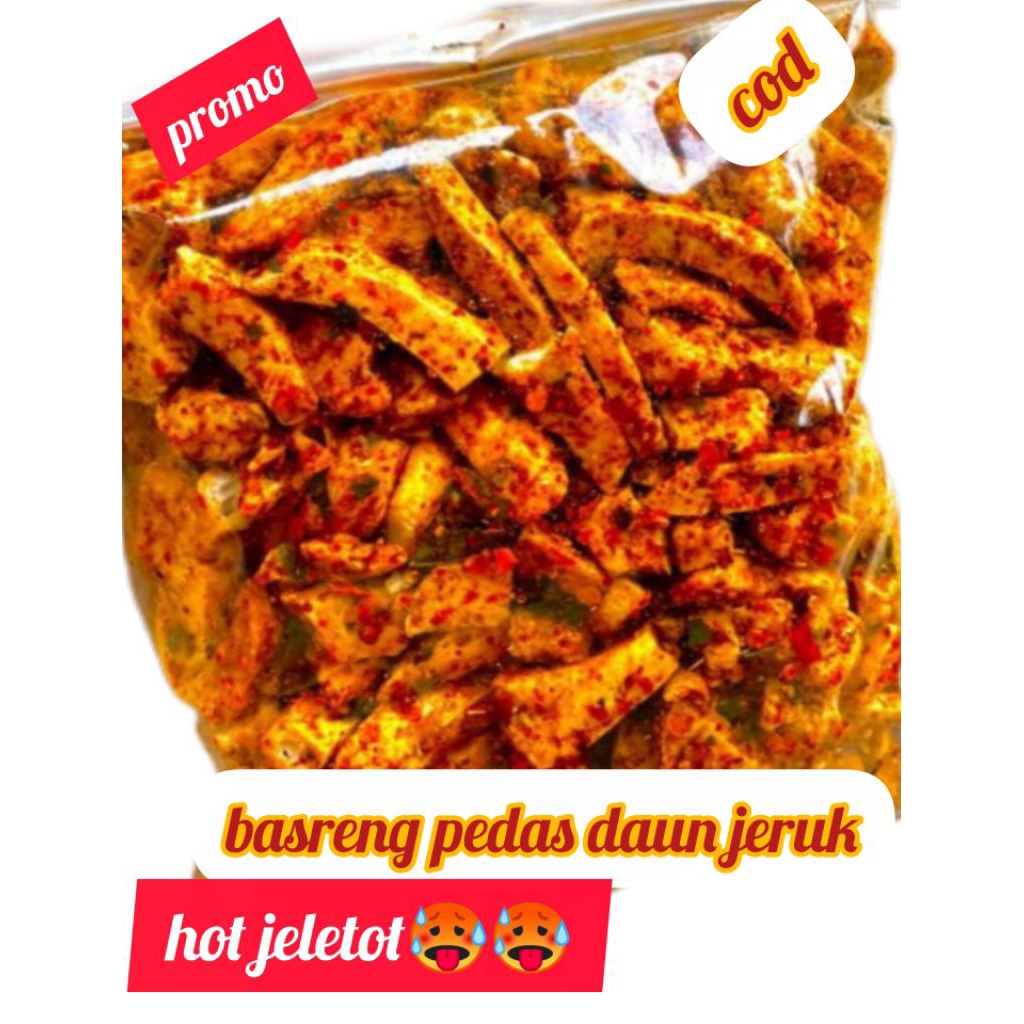 

basreng pedas gurih daun jeruk 250g -1000g