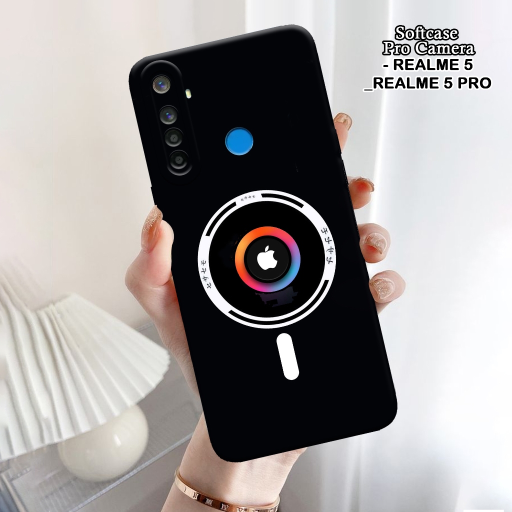Softcase Realme 5 / 5 Pro - ORORA - Casing Realme 5 - Motif case Logo - Realme - Softcase Realme 5 P