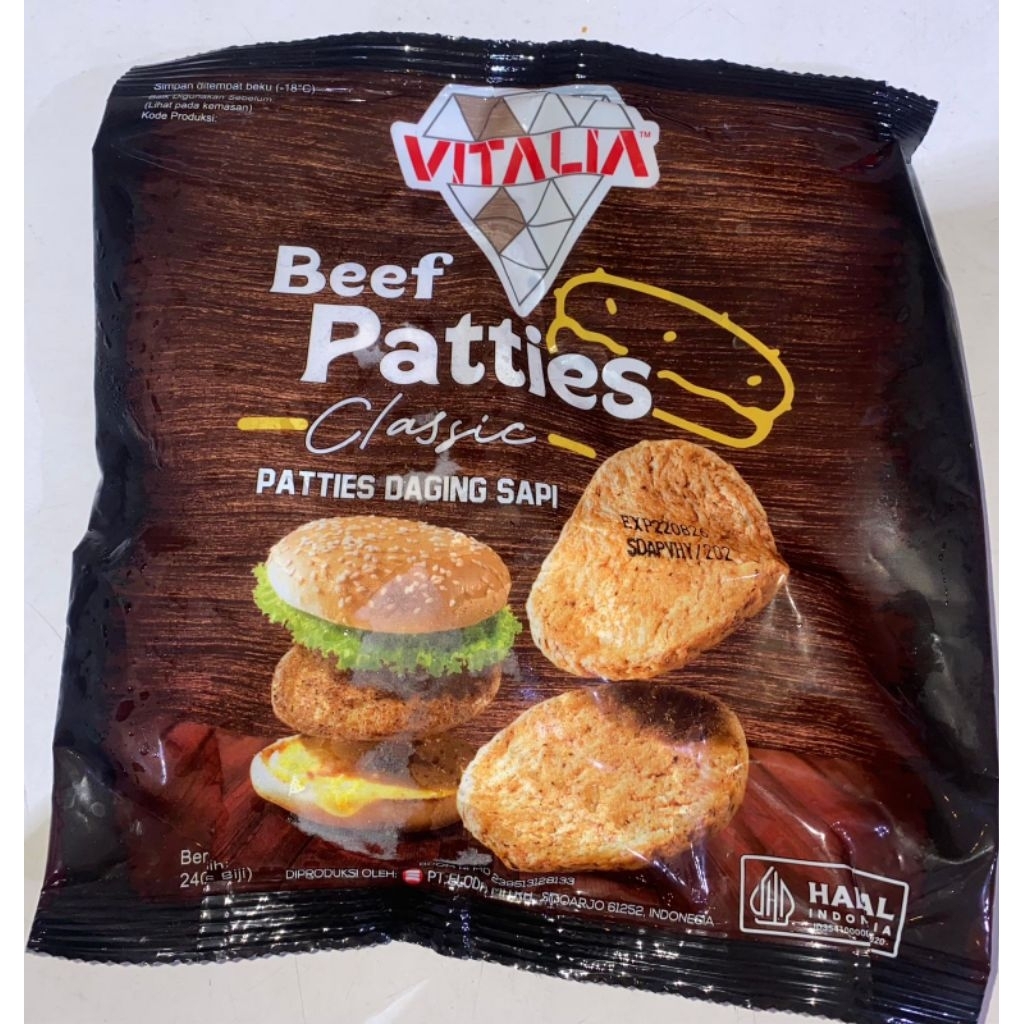 

Vitalia Beef Patties Classic 240 gr