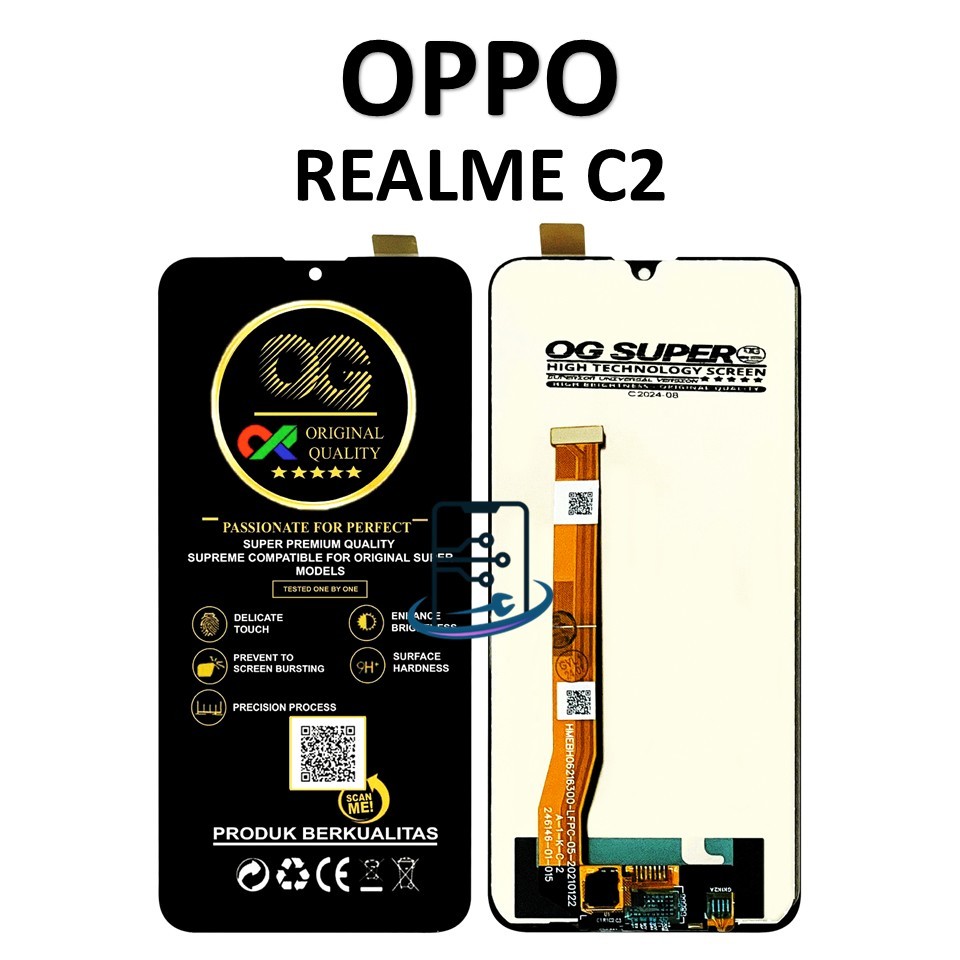 LCD TOUCHSCREEN OPPO REALME C2 ORIGINAL FULLSET