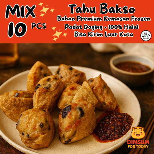 

Tahu Bakso Frozen Premium Padat Daging Halal isi 10pcs/pack Bisa Kirim Luar Kota