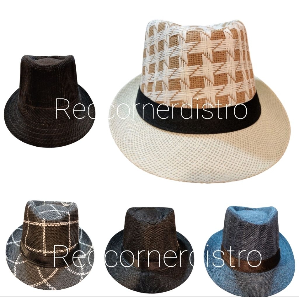 Topi Fedora Topi Tompi Pria