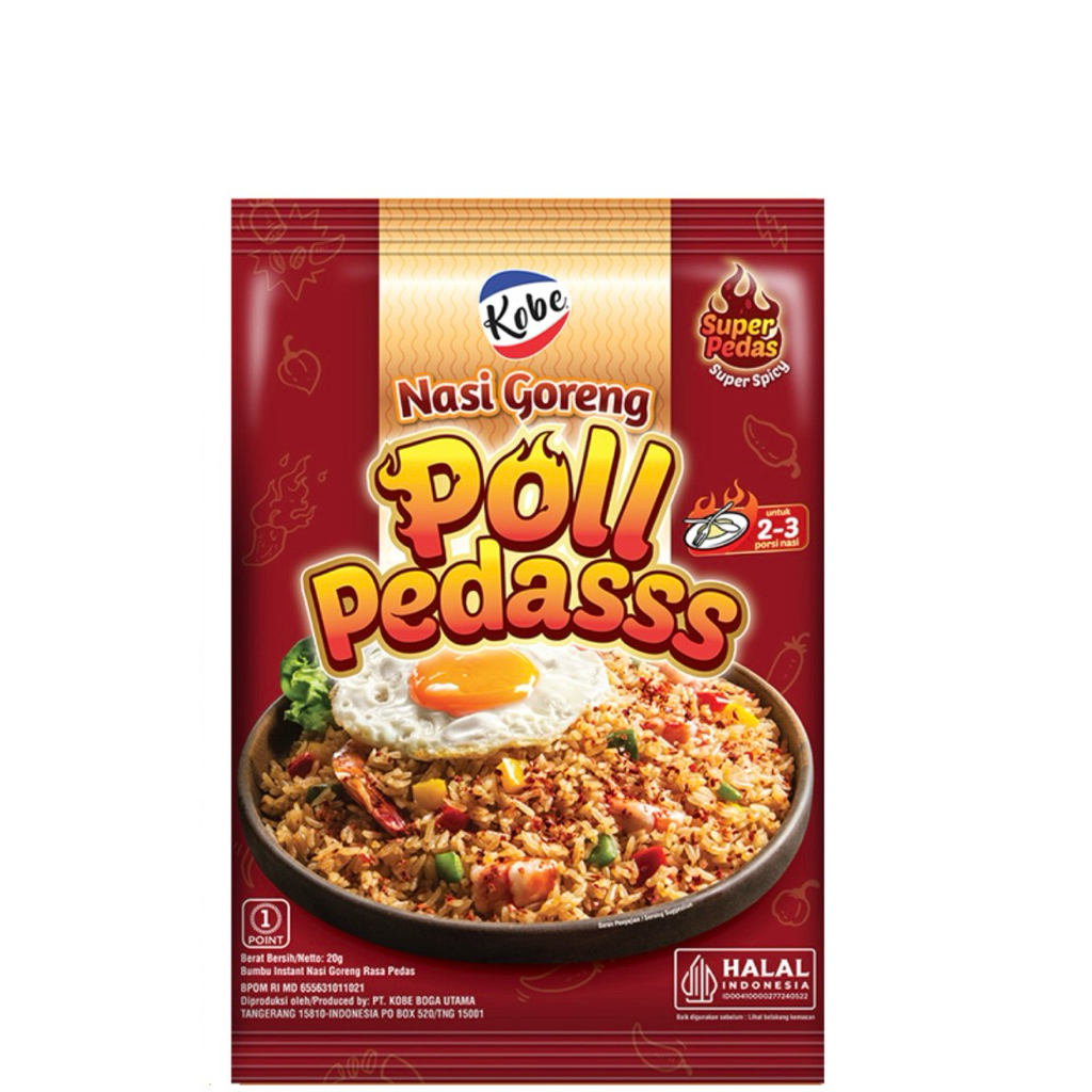 

Kobe Bumbu Nasi Goreng Super Pedas 20 gr