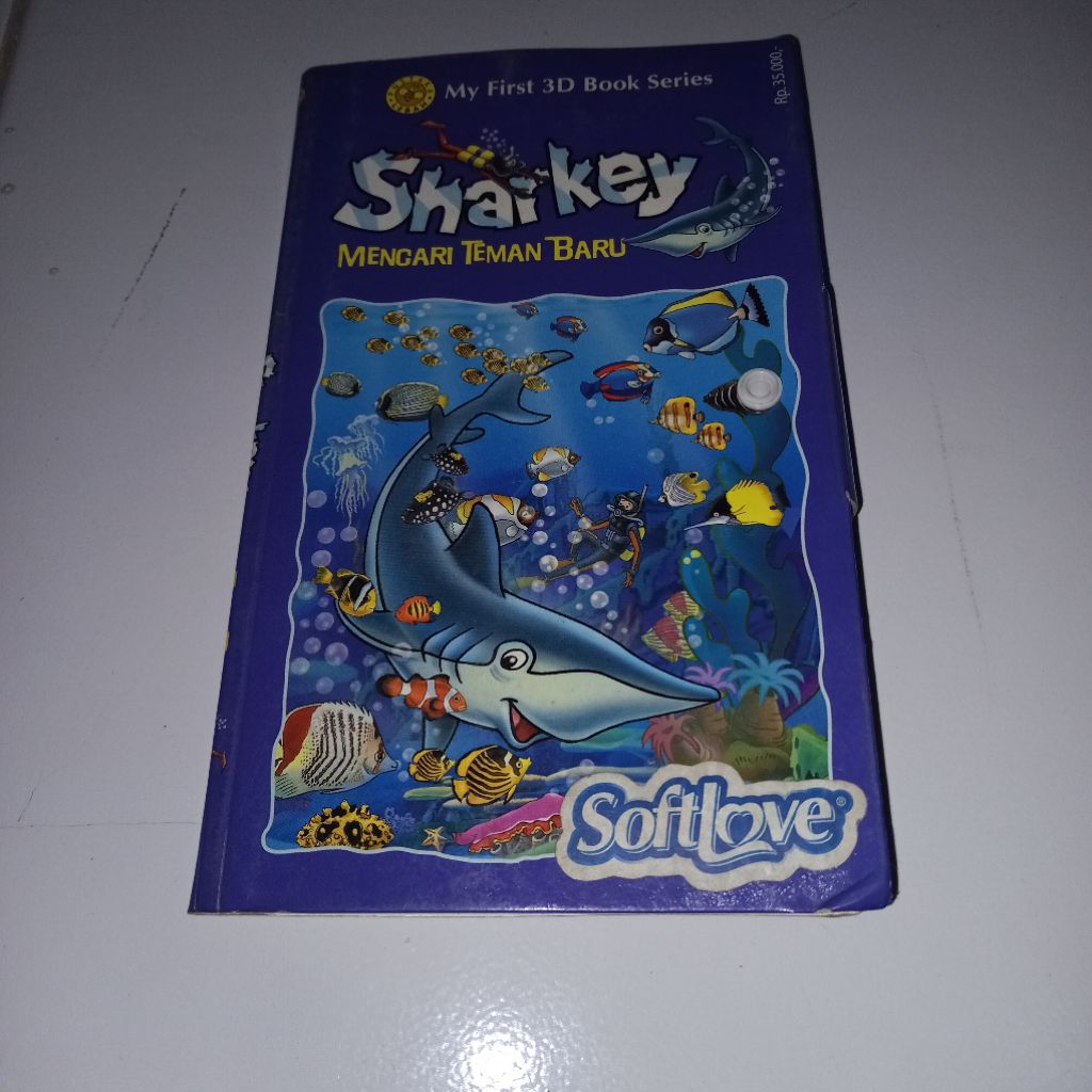 buku cerita anak my first 3D book series " sharkey mencari teman baru "