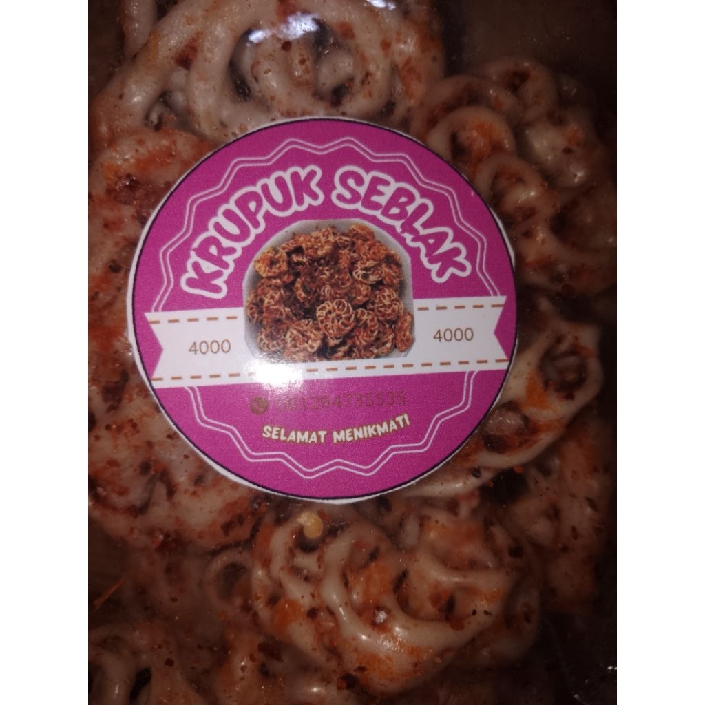 

Kerupuk seblak bentuk kembang