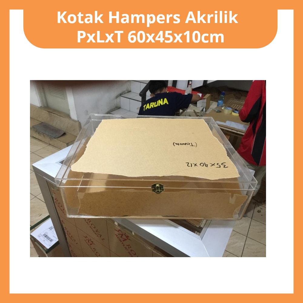 

Kotak Hampers Akrilik PxLxT 60x45x10cm