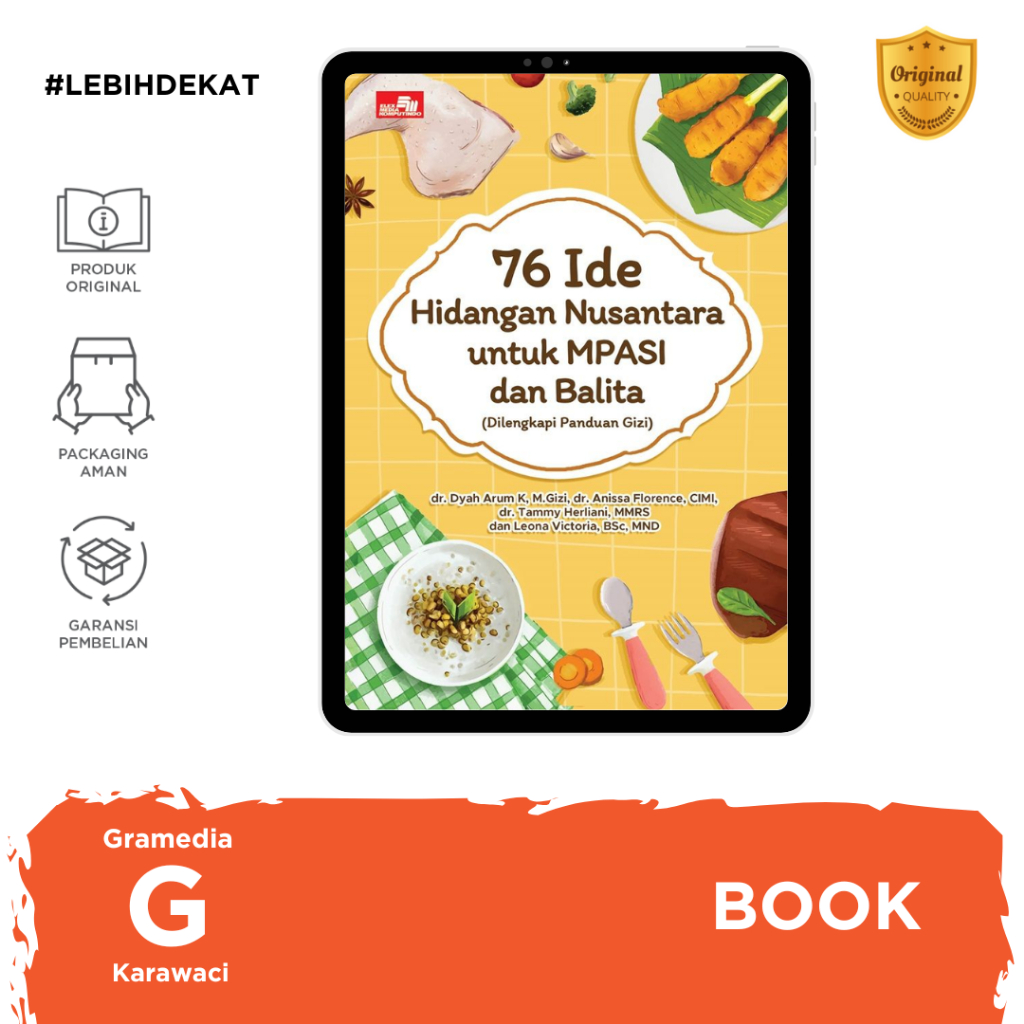 Gramedia Karawaci - 76 Ide Hidangan Nusantara untuk MPASI dan Balita