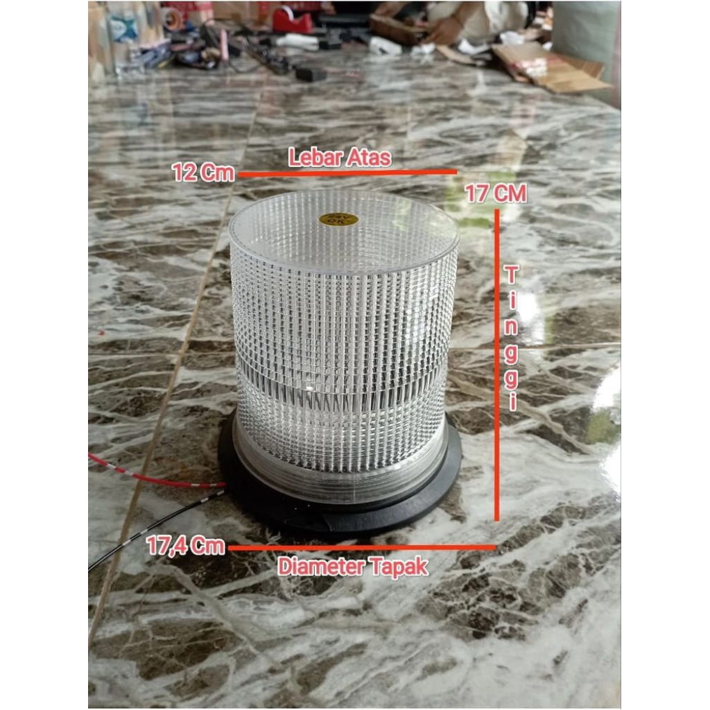 LAMPU ROTARI BLITZ PESAWAT SERI H RAKITAN  2 MODE 1X KEDIP DAN 2X KEDIPAN.. 12VOLT/24VOLT