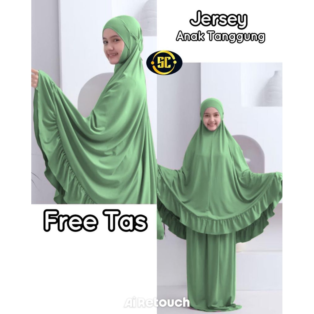 MUKENA ANAK IKUT TAS TANGGUNG BAHAN JERSEY SUPER MEWAH/MUKENA ANAK IMPORT PREMIUM