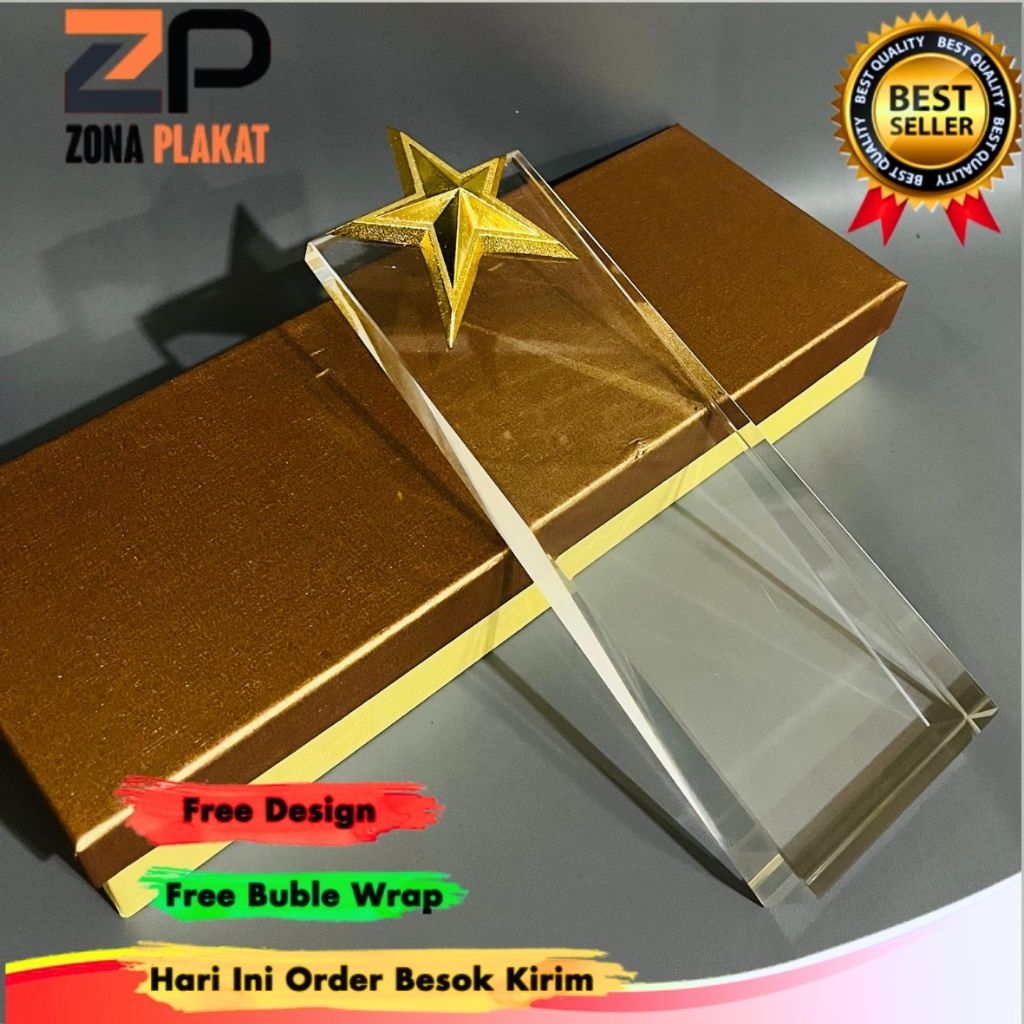 plakat kristal, plakat kristal custom, plakat kristal murah, plakat kristal mewah, plakat kristal pe