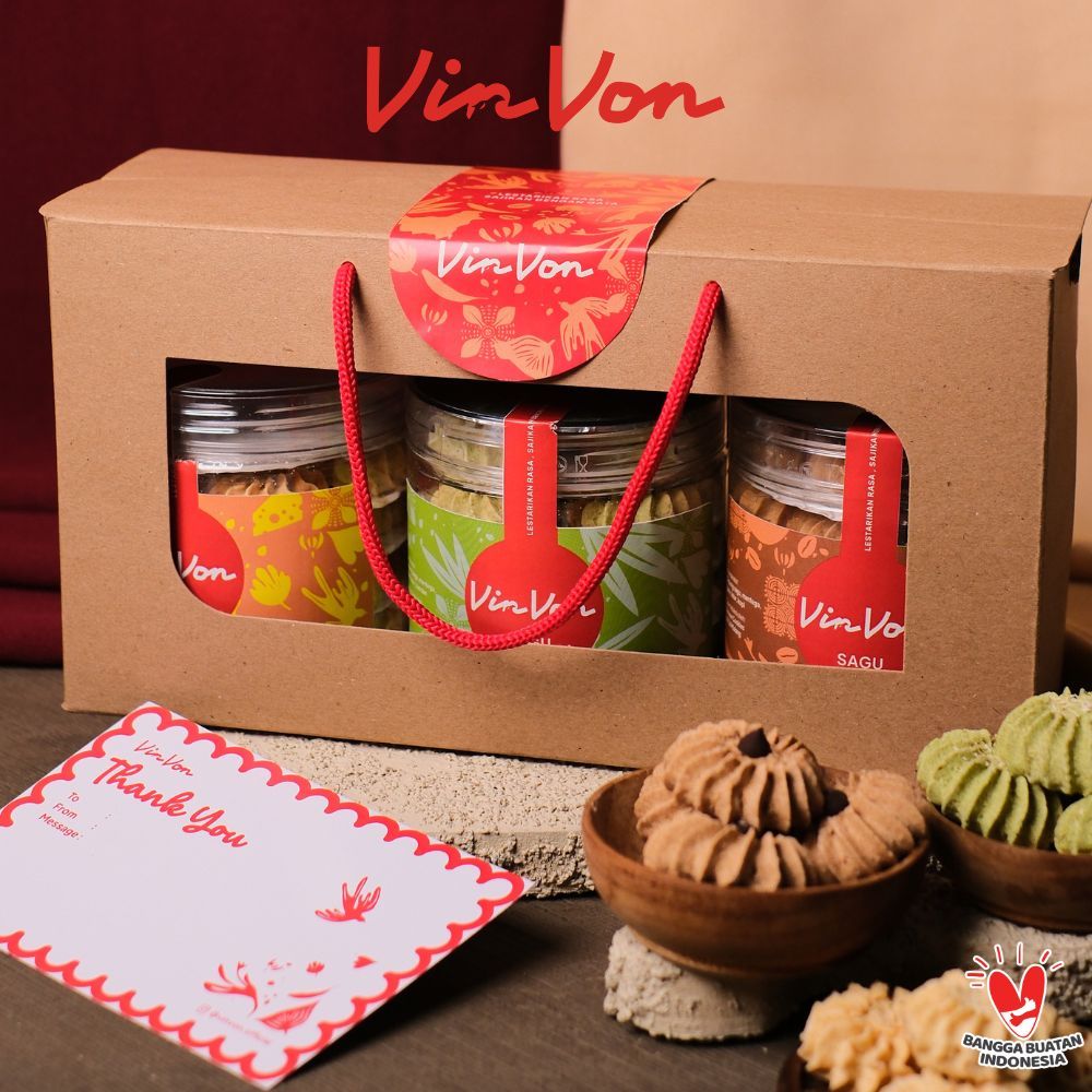 Vinvon - Hampers Sagu Series | Gift Box | Kado | Hadiah | Souvenir |  Hampers Kue Kering | Oleh Oleh