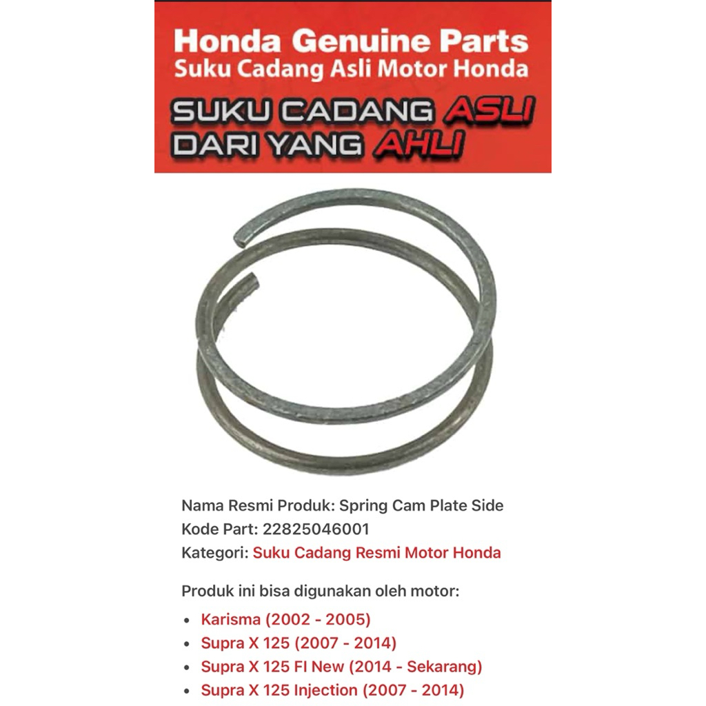 22825046001 Per Penekan Kopling Honda Supra X 125 FI New