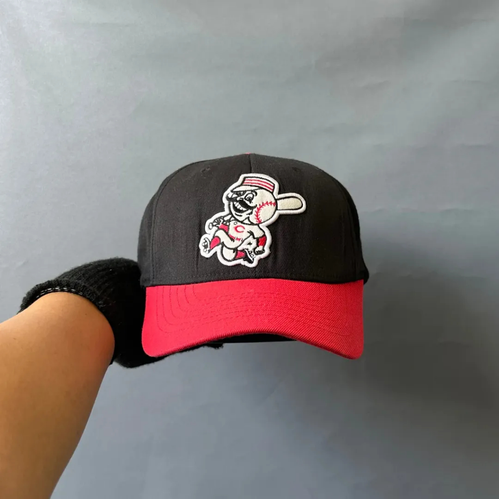 Topi Flexfit Baseball Unisex Pria Wanita MLB - CINCINNATI REDS Two Tone