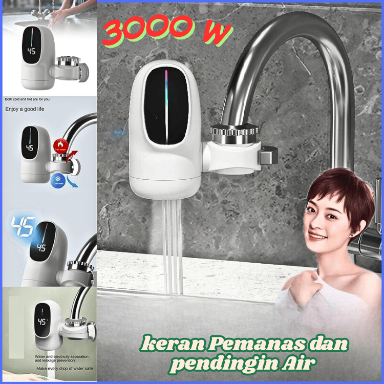 JAYA keran kran Pemanas Pendingin Air otomatis listrik Wastafel Dapur kamar mandi panas dan dingin