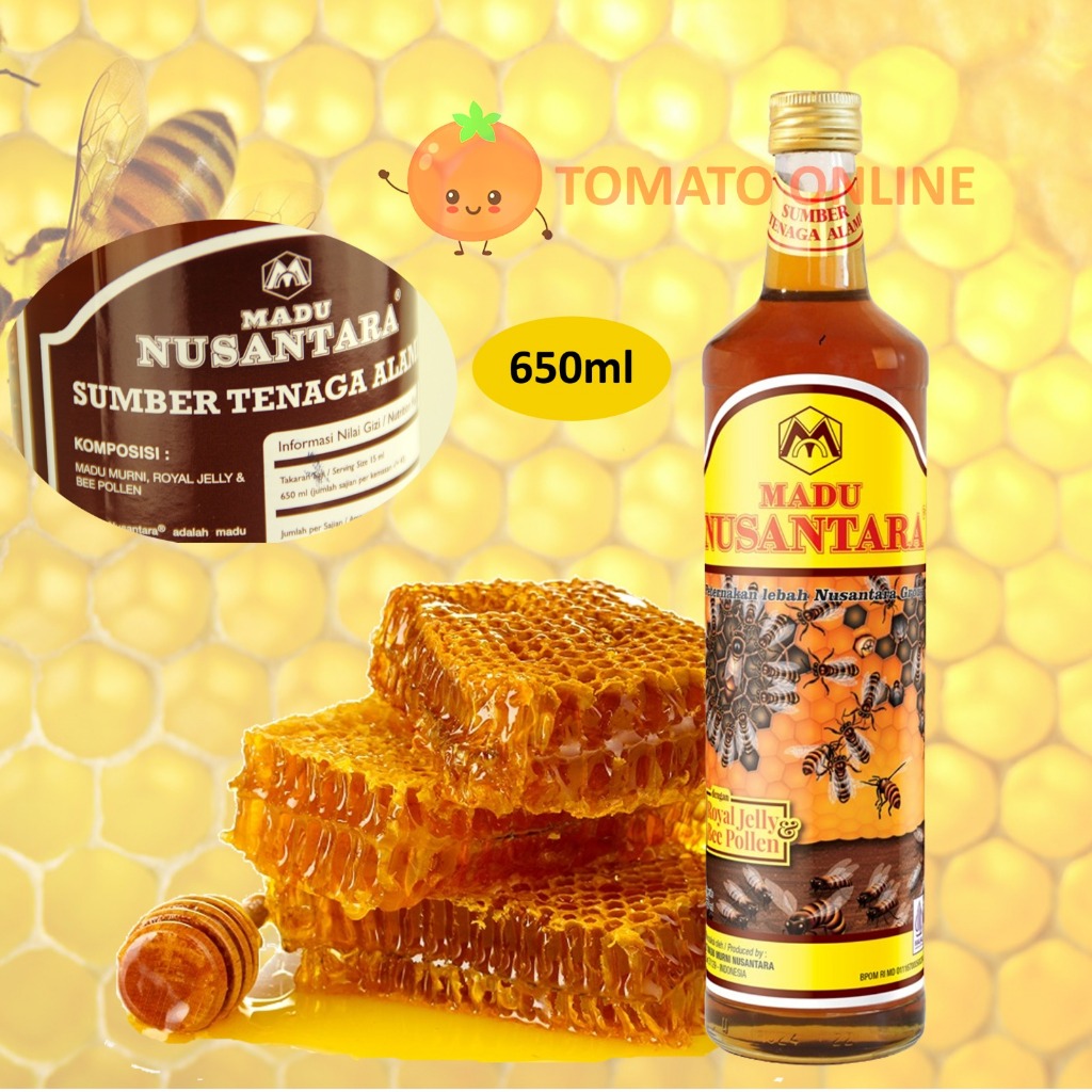 

Madu Super Nusantara Royal Jelly & Bee Pollen Grosir 650 ml 650ml