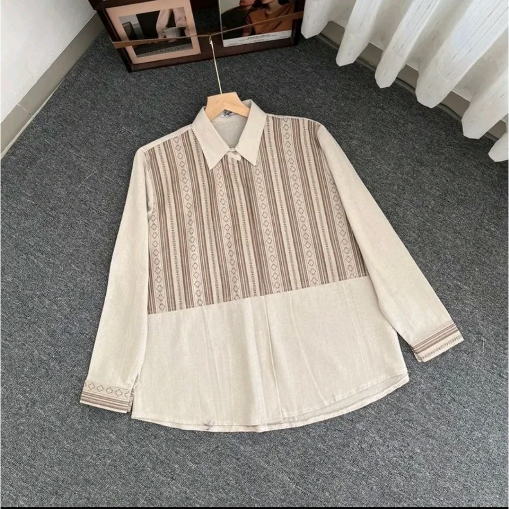 PRELOVED JEMIMA SHIRT PRELOVED KEMEJA LINEN