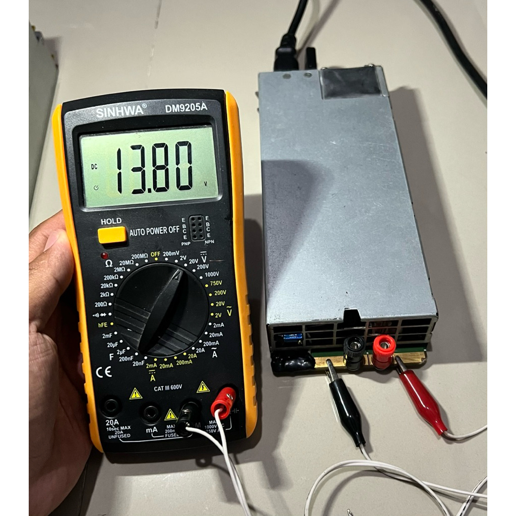 Power Supply Server/BTS Dell Delta DPS-1200 MB A 12V 114A 1400W | PSU Adjustable 12-16V Arus Besar I