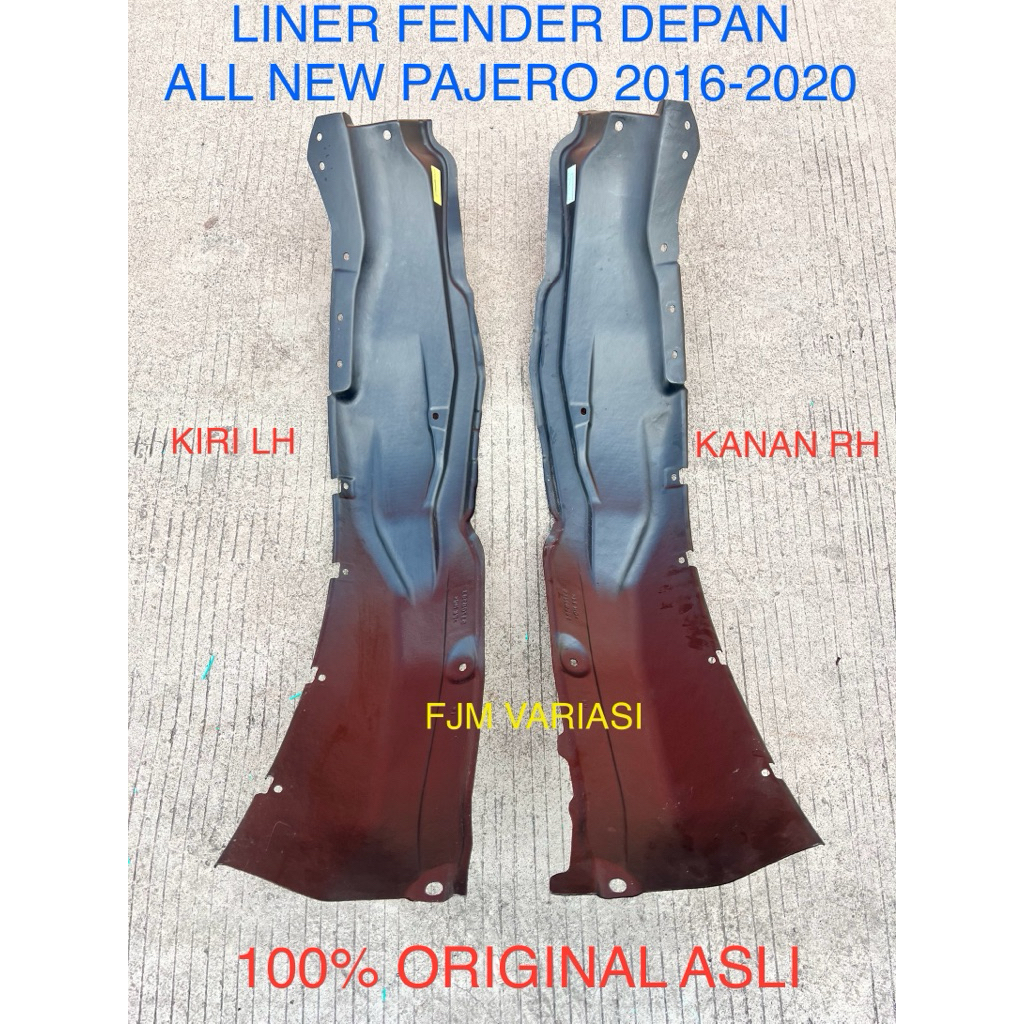 KARPET LUMPUR LINER LINNER FENDER BAN DEPAN MOBIL MITSUBISHI ALL NEW PAJERO SPORT 2016 2017 2018 201