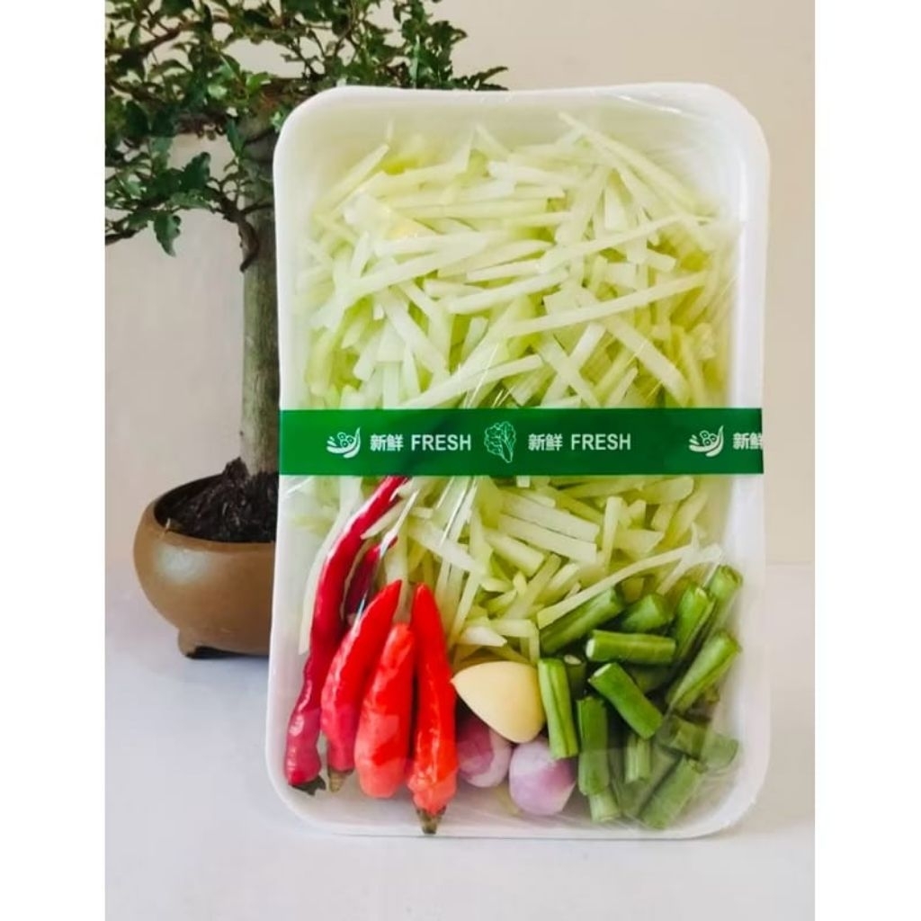 

Paket sayur siap masak, labu siam, pare, bakwan, sawi