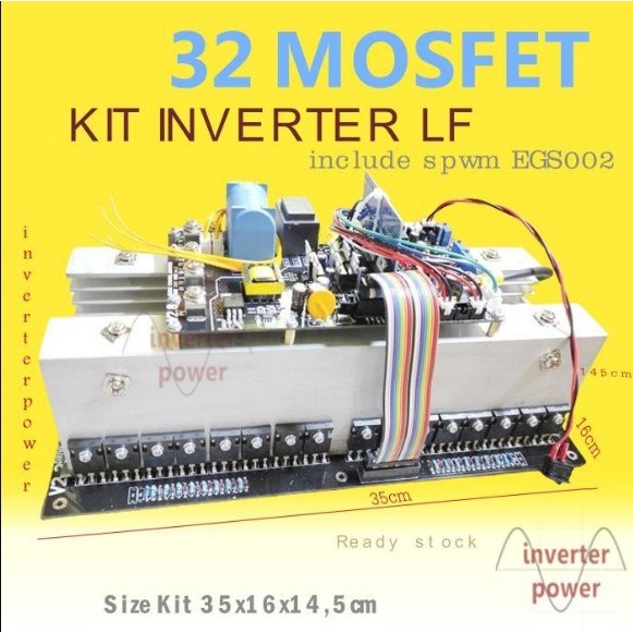 Inverter Kit EGS002 32 Fet 72 volt Besar puresinewave module Egs 002