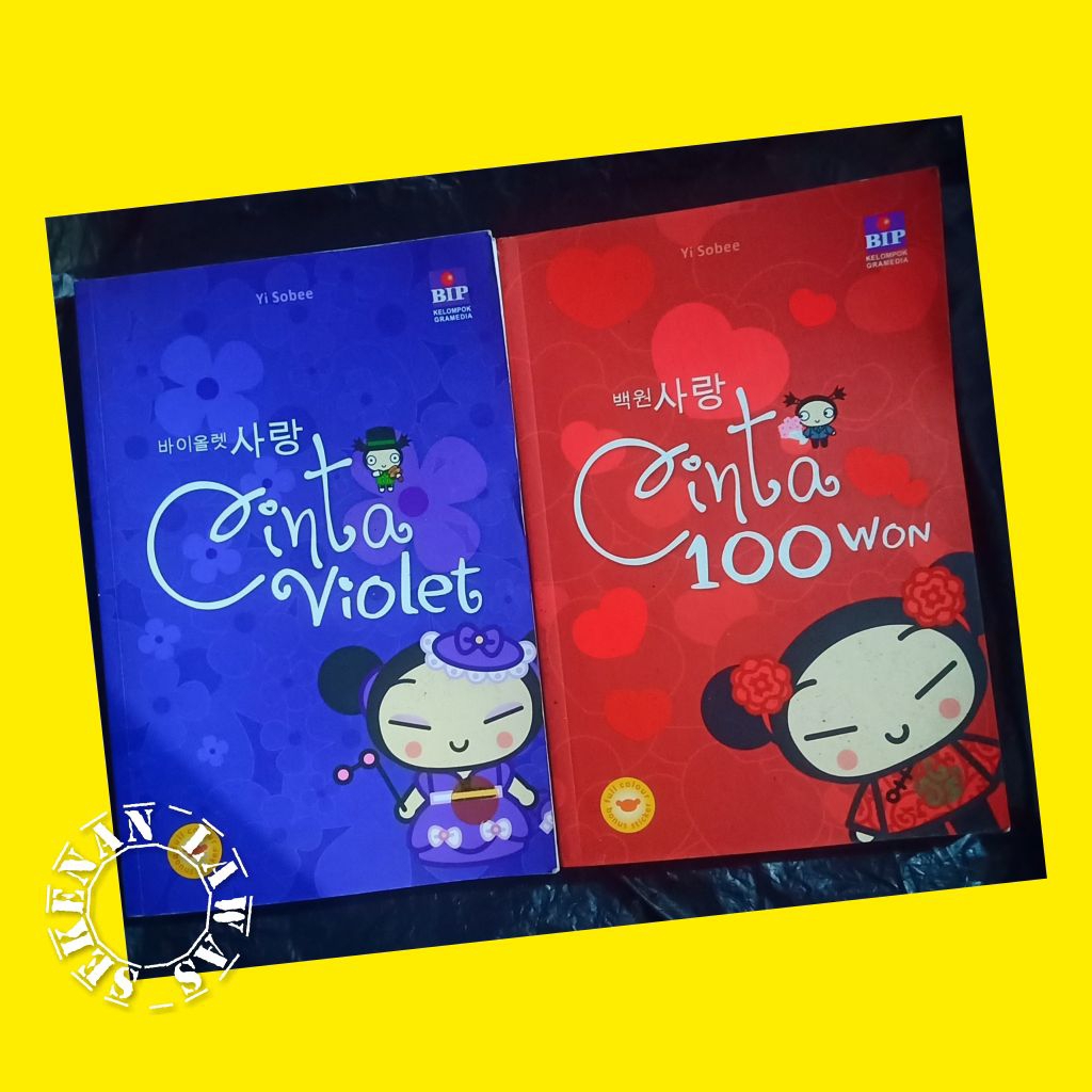 Novel Cinta Violet & Cinta 100 Won (Bagus)