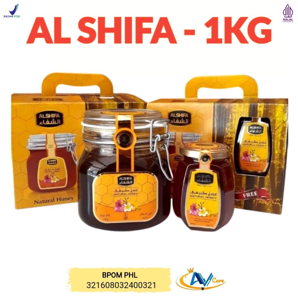 

Paket Combo | Madu AL - SHIFA 1KG IMPOR - ASLI ORIGINAL Segel Hologram - Madu Arab Saudi