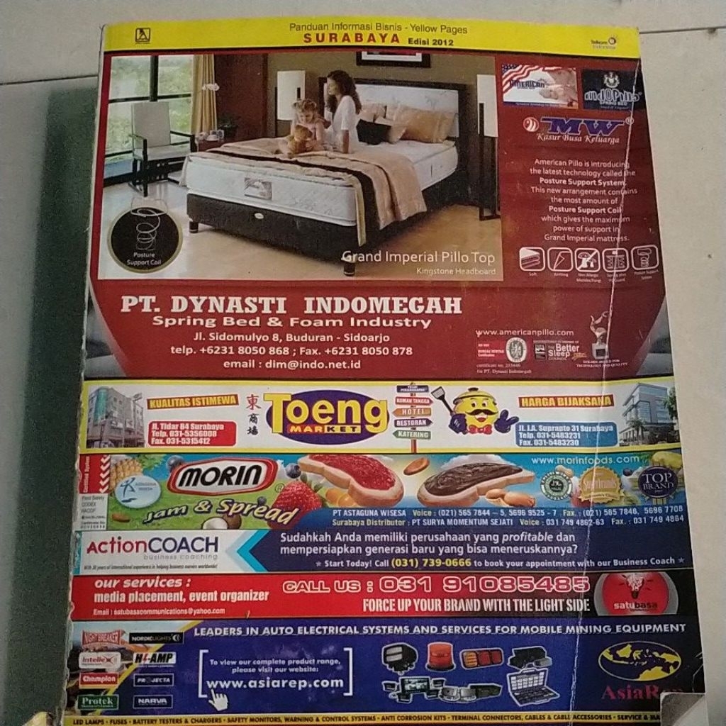 YELLOW PAGES SURABAYA EDISI 2012, 2019