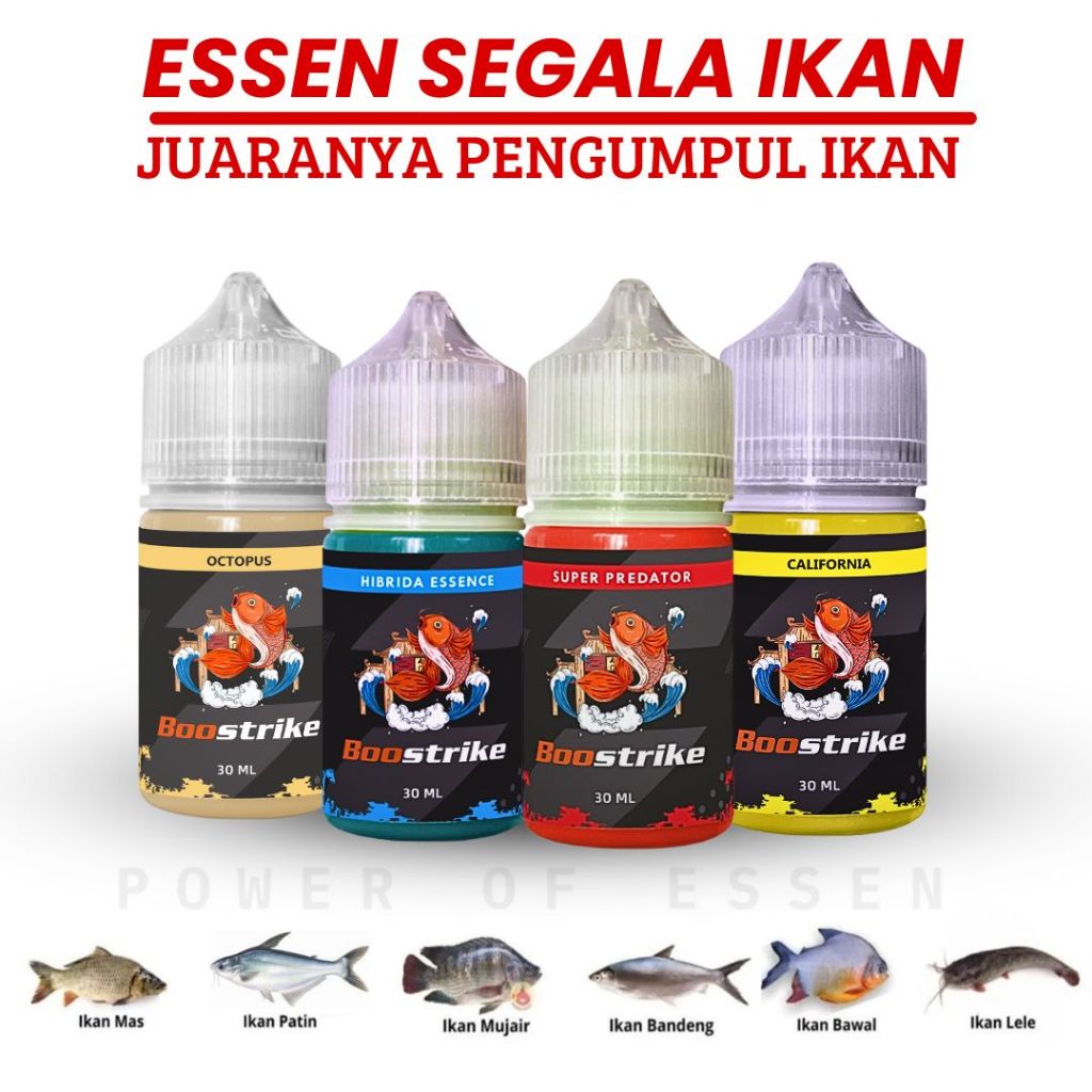 Essen Ikan Super Gacor - Essence Pancing Aroma Gurih & Amis Untuk Babon Ikan Mas, Lele, Tombro, Bawa
