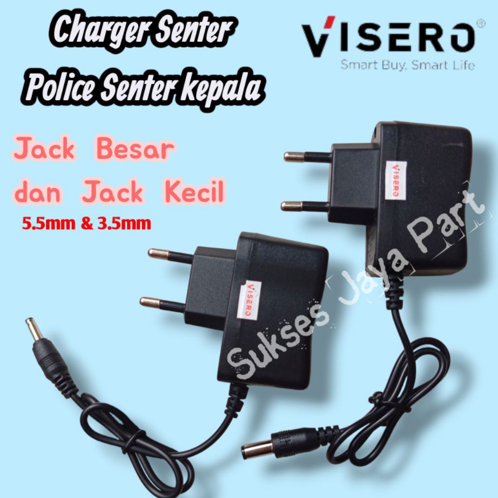 Charger Senter Polisi Cas Senter Jack Kecil Charger senter Jack Besar