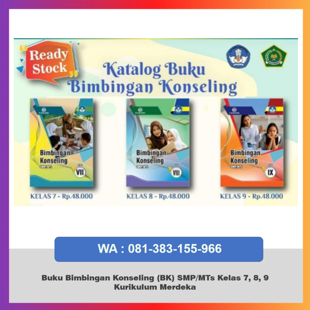 Buku Bimbingan Konseling BK SMP/MTs Kelas 7, 8, 9