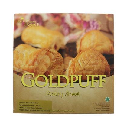

GOLD FRANCE PUFF PASTRY SHEET 24X24 ISI 4LBR 750GR KHUSUS OJOL INSTANT