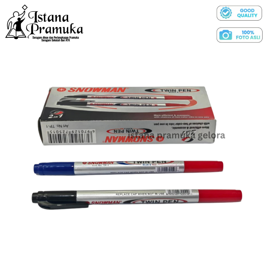 

Snowman Twin Pen Original Perpcs - Istana Pramuka Gelora