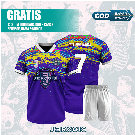 JERCOIS | CUSTOM JERSEY BOLA | CUSTOM JERSEY FUTSAL | CUSTOM JERSEY BADMINTON | CUSTOM JERSEY SATUAN