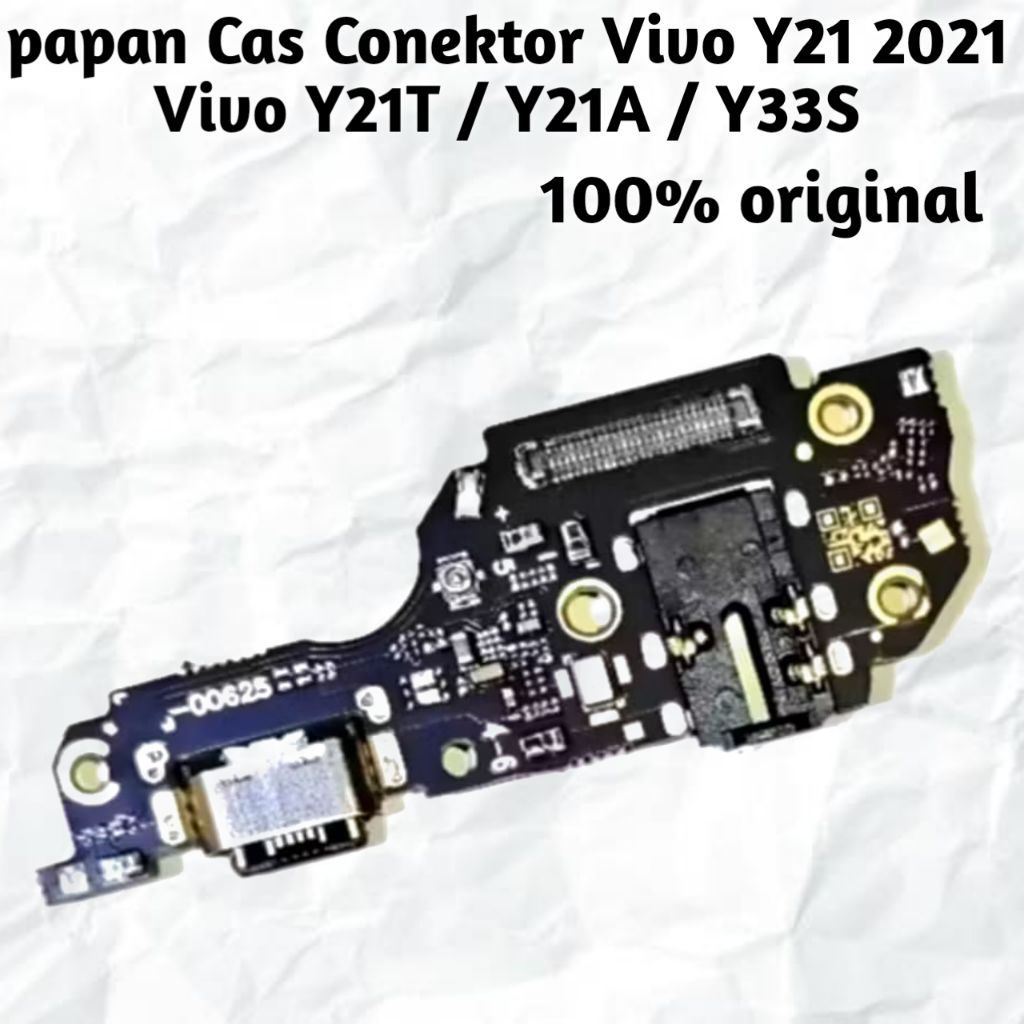 Papan Cas Vivo Y21 Y21S Y21T Y21A Y33S Board Konektor Charger Flexible Mic Sparepart HP