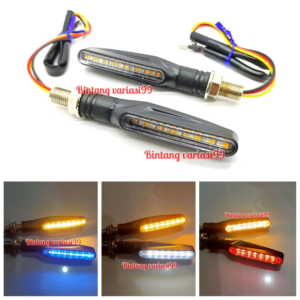 Lampu Sein Led Running 2 warna Sen Running Sein Led Running 027 Universal Motor