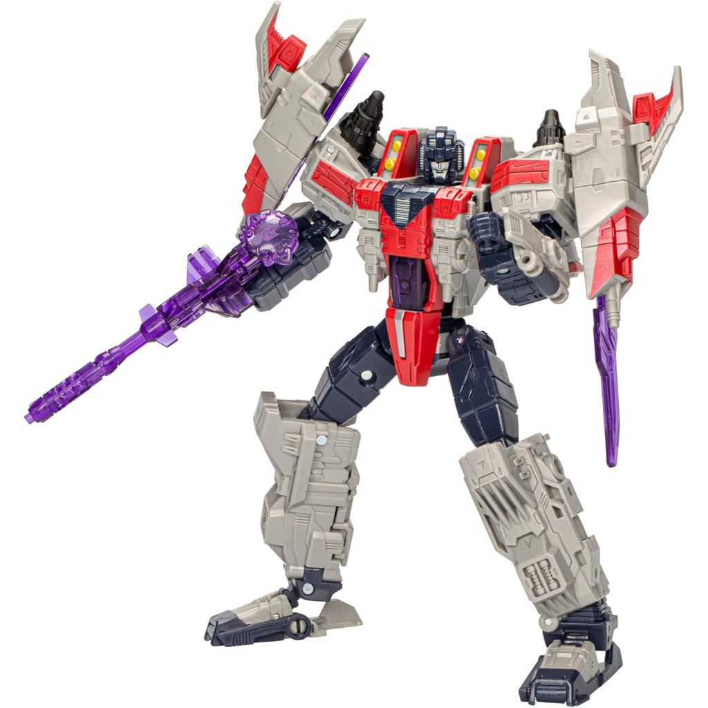 TERJAMIN TRANSFORMERS LEGACY UNITED VOYAGER CLASS CYBERTRON UNIVERSE STARSCREAM, 7-INCH CONVERTING