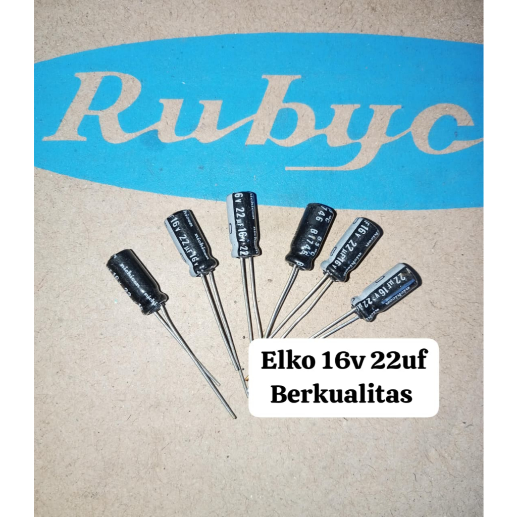 Elko 16v 22uf Berkualitas Original Nichicon