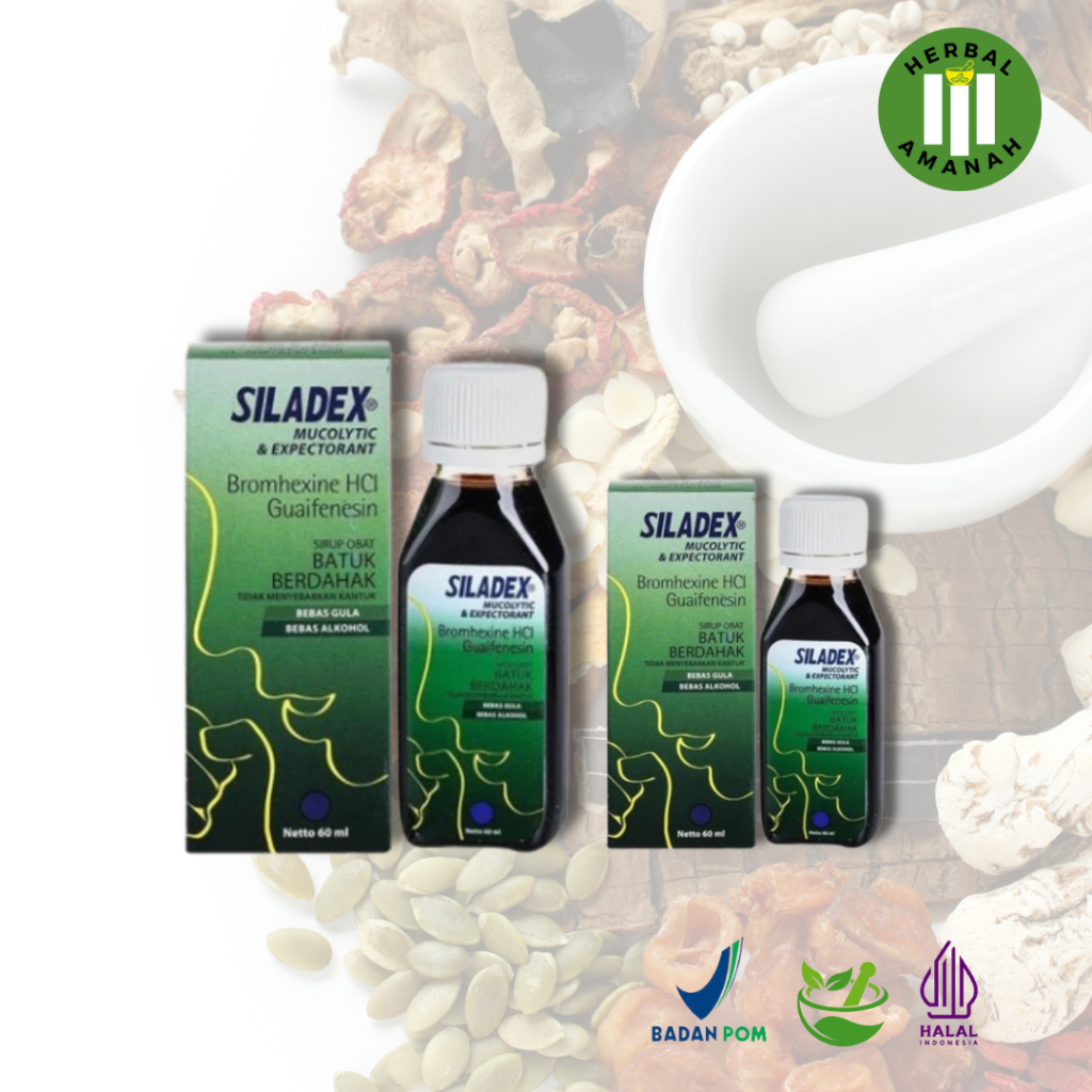 Siladex Hijau Mucolytic & Expectorant / Sirup Batuk Berdahak Original Untuk Anak / 30ml & 60ml /BPOM