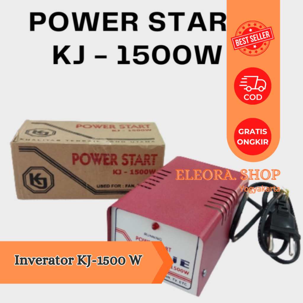 INVERATOR KJ 1000W / 1500W / 2500W (ATASI LISTRIK ANTI JEPRET) / INVERATOR LISTRIK MERK KJ